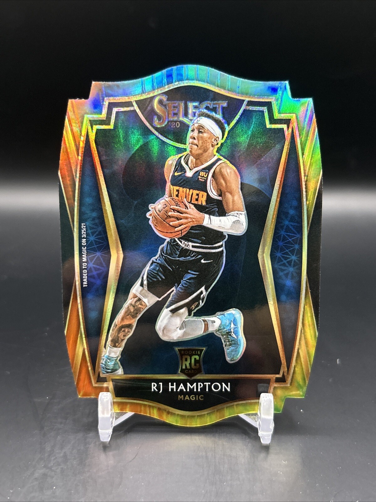 2020-21 Panini Select RJ Hampton Premier Level Tie Dye Die-Cut /25