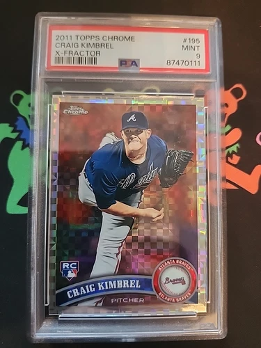 2011 Topps Chrome Craig Kimbrel X-fractor Psa 9