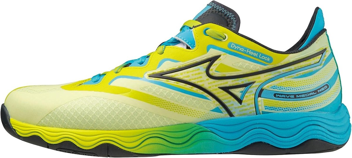 MIZUNO Table Tennis Shoes WAVE MEDAL NEO 81GA2325 Yellow Blue US7