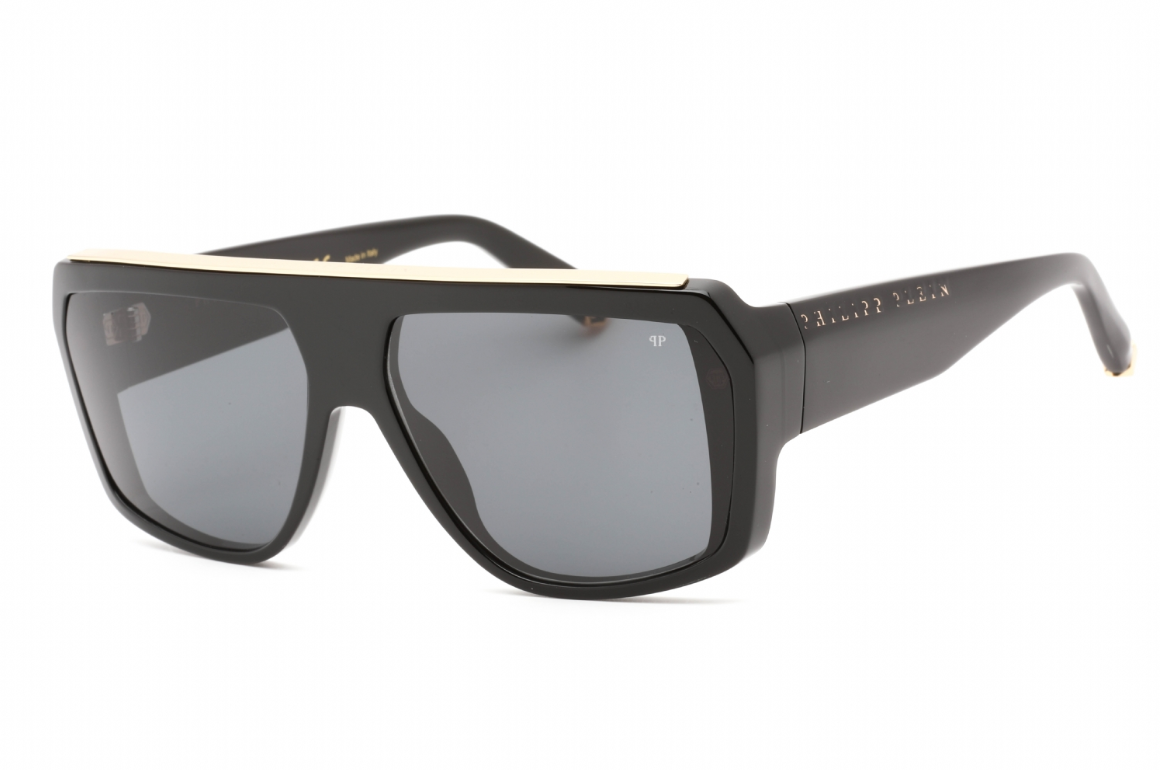 PHILIPP PLEIN SPP074 0700 Sunglasses Black Frame Smoke  display picture 3