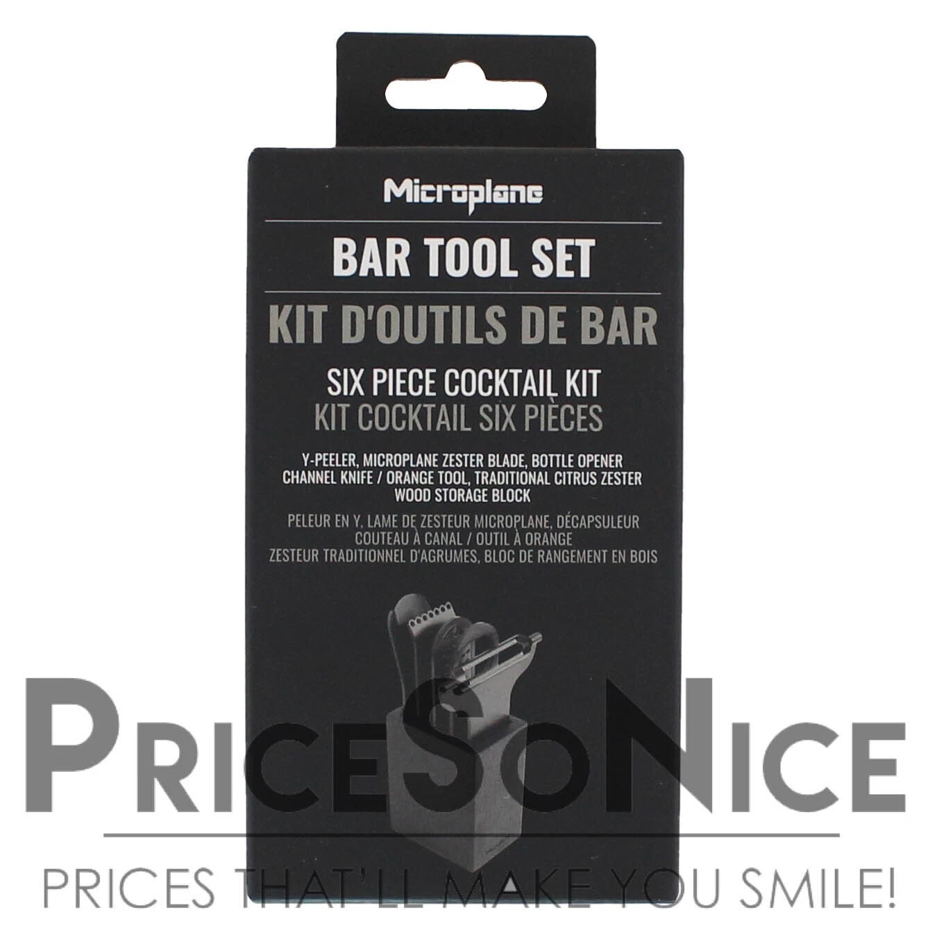 Microplane Bar Tools 6 Piece Cocktail Set, Matte Black, MSRP $110
Opens in a new window or tab