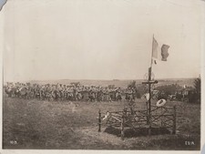 WW1 AEF Signal Corps French Ceremony Hero of France 1917 - Original Photo