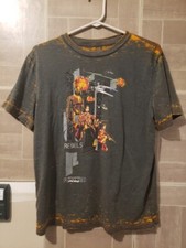 Disney Parks Star Wars Rebels Rogue One Shirt Sz Youth XL Gray Orange