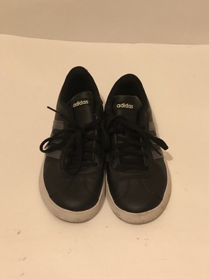 Adidas Kids VL Court 2.0 K Black White Sneakers F36381 Size 4.5 | eBay