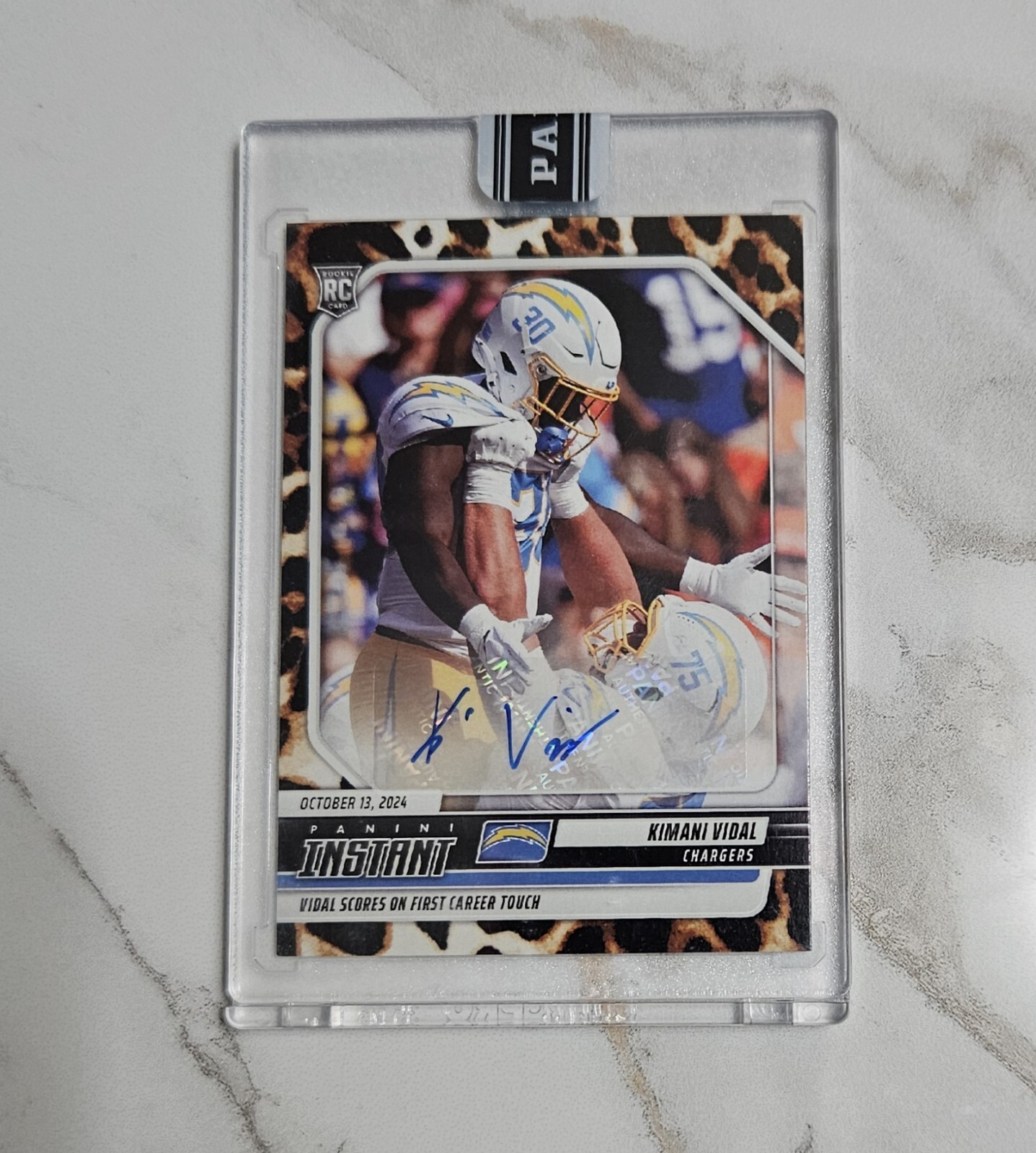 2024 Panini Instant Kimani Vidal #88 Jaguar Auto SSP /10 RC Chargers Rookie