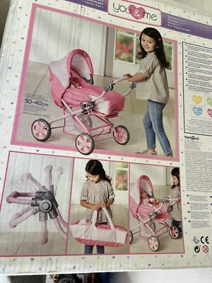 Kinder Puppenwagen You & me 3 in 1 Kinderpuppenwagen NEU OVP Pink