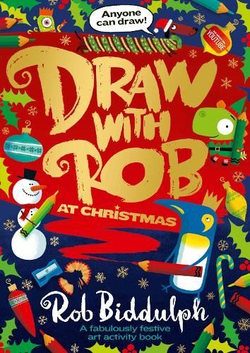 Draw with Rob at Christmas: A fabulously festive art activity book from inter. - Image 3