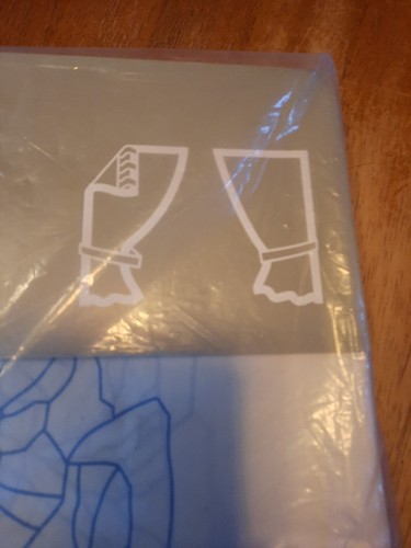 LYDIA FJARIL BY IKEA Pair of Curtains - 57 x 69 " Panels White Blue NEW - Picture 3 of 7