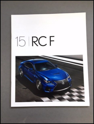 2015 Lexus RCF RC F Coupe V8 16-page Original Car Sales Brochure
