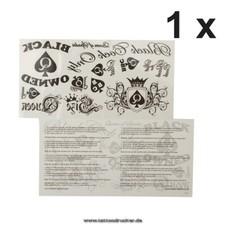 2 x BBC Card - 22 Hotwife Tattoos in Black - Sexy Kinky Fetish Tattoo (2)