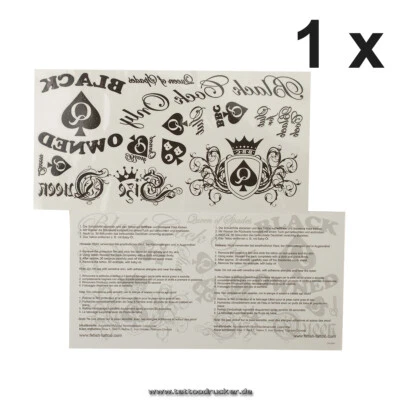 2 x BBC Card - 22 Hotwife Tattoos in Black - Sexy Kinky Fetish Tattoo (2)