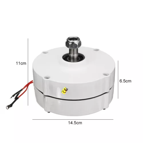 800W 12V Permanentmagnet Generator 3-Phasen Windkraftanlagen Synchrongenerator - Bild 12 von 23