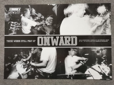 Onward - These words still pray Plakat Poster sxe hc punk Crucial Response Rec