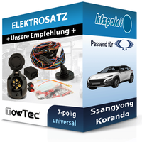 für Ssangyong Korando 08.2019-Jetzt Towtec E-Satz 7Polig Universell NEU