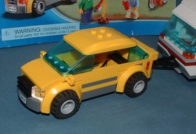 CITY, CAR & CARAVAN SET 4435 - LEGO - 2012 - USED W/ MANUAL & BOX