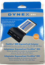 dynex Firewire 800 ExpressCard Adapter - Data Transfer unto 800Mbps