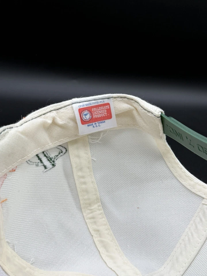 Винтажная совершенно новая бейсболка с логотипом 1990-х Athletic Miami Hurricanes Splash редкая - Изображение 4 из 4