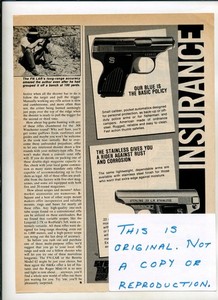 Sterling Arms Model 302 Pistol Magazine Ad (FREE SHIPPING) 1980s