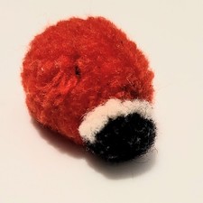 Vintage Steiff miniature woolen ladybug pom-pom
