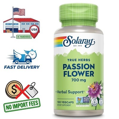 Passion Flower Extract 700mg Passiflora incarnata 100 Capsules, 50 Day Supply