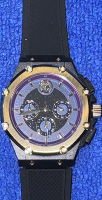 MSTR Ambassador X Marvel Thanos Chronograph Quartz 40mm Black Blue Gold Watch