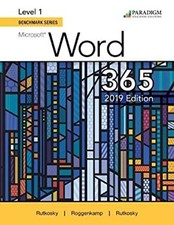 Benchmark Series: Microsoft Word 2019 Level 1 : Text Paperback