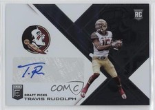 2017 Panini Elite Draft Picks Draft Picks Auto Travis Rudolph #157 Auto 3t1