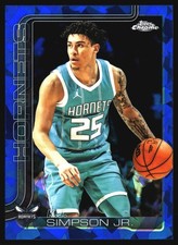 2025-26 Topps Chrome Sapphire #45 KJ Simpson Jr.