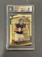 Colston Loveland 2025 Prizm GOLD VINYL /5 BGS 9 MINT Rookie RC #319 Bears 