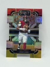 2023 Panini Select #98 Andre Jones Red and Yellow Prizms Die Cuts