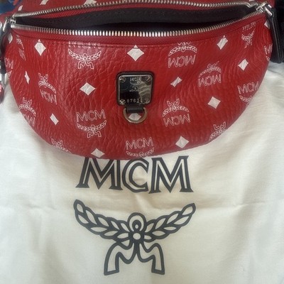 MCM waist bag belt leather Black 11281904 EXCELLENT CONDITION  