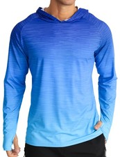 Men's UPF 50 Sun Protection Long Sleeve Hoodie Shirts UV Outdoor Fishing Shi...