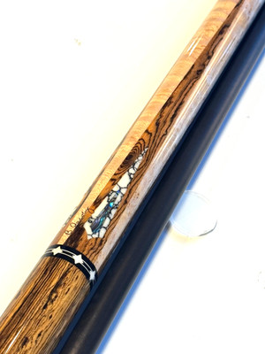 JACOBY CUSTOM BOCOTE WHITE WEB ABALONE N MORE V5 BLACK SHAFT SHIPS FREE CASE 2