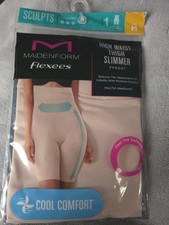 1 Pk Maidenform Flexees Sculpts Medium Cool Comfort High Waist Thigh Slimmer
