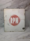 Original Vintage RPM Gas & Oil Sign DOUBLE SIDED PORCELAIN SIGN RARE