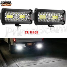 LED Light Bar 2PCS 7 inch 20000LM Work Spot Flood Pods Offroad Driving Fog Lamp