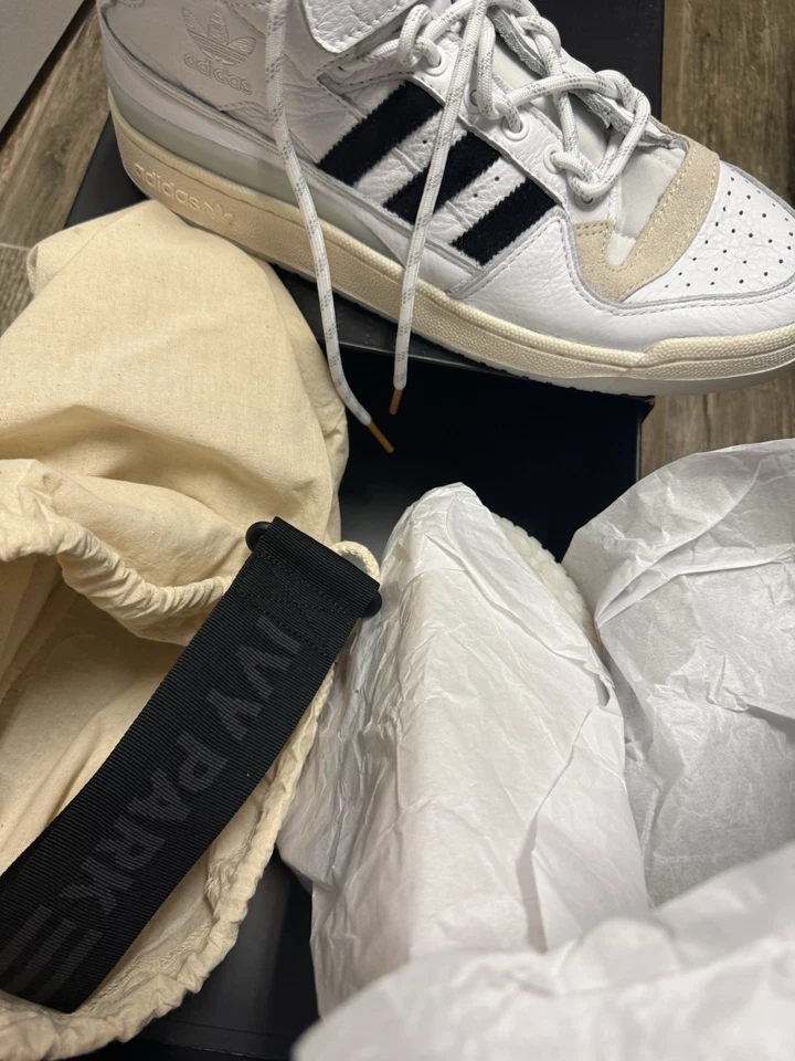 ADIDAS FORUM MID "WHITE" BEYONCE IVY PARK SZ. 11(M)/12.5(W) S29020 DS - Image 3 of 4