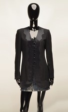Blazer nero vintage Moschino economico e chic anni 80 90 raro decorato taglia US8