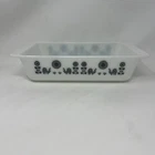 Vintage Pyrex Black Rooster Sunflower 14 Casserole Dish