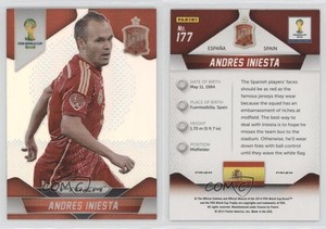 2014 Panini Prizm World Cup Silver Prizm Andres Iniesta #177