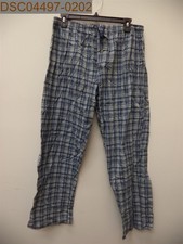 Pre-Owned - PT Sportswear Men's Blue Plaid Pajama Pants, L, Large, 23" Inseam