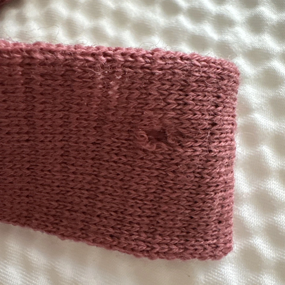 Colección Surrey Corbata Cuello Malva Rosa Hecho en EE. UU. 100 % Lana Borde Recto Foto 4 de 4