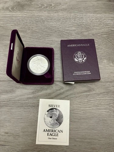 1993 Proof Silver Eagle - Box & CoA - UNCIRCULATED COIN MINT ERROR?