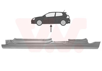 VAN WEZEL Einstiegblech Links (5863103) für VW Golf VI | Türschweller, - Bild 1 von 1