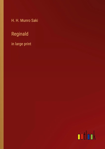 Reginald In Large Print H. H. Munro Saki Taschenbuch Kartoniert / Broschiert-image