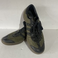 Adidas Originals Hamburg Gold Jungle Ink Wool Leather B24970 Black Green UK 10