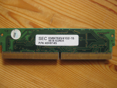 SEC Samsung KMM764V41G2-15 256KB Memory Module 160-PIN SRAM L2-Cache-Modul COAST