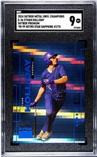 2024 Metal Universe Champions #S-26 Ethan Holliday Star Sapphire /75 SGC 9!