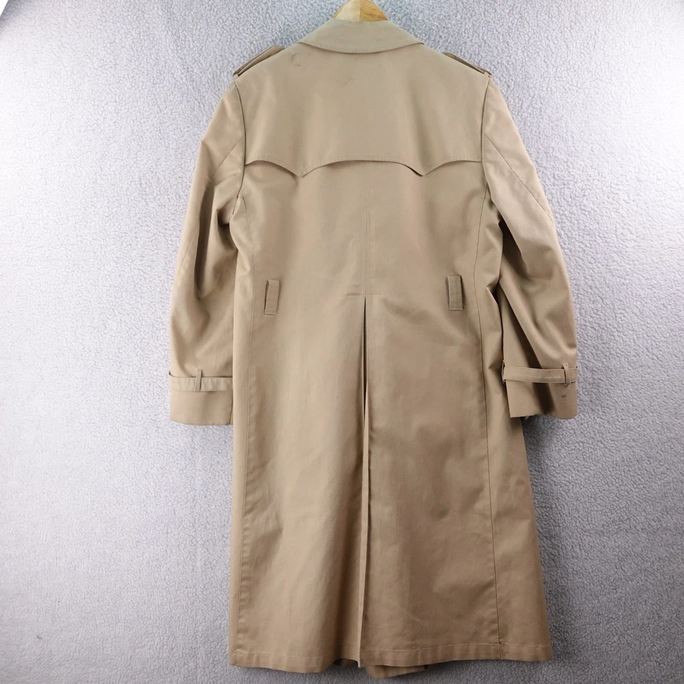 Christian Dior Monsieur мужской классический бежевый двубортный плащ 38R - Изображение 3 из 4