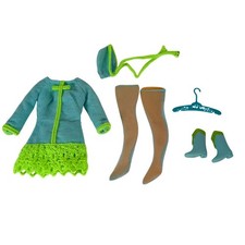 Vintage Barbie #1853 Now Wow Outfit Dress Hat Boot Stocking 1960s